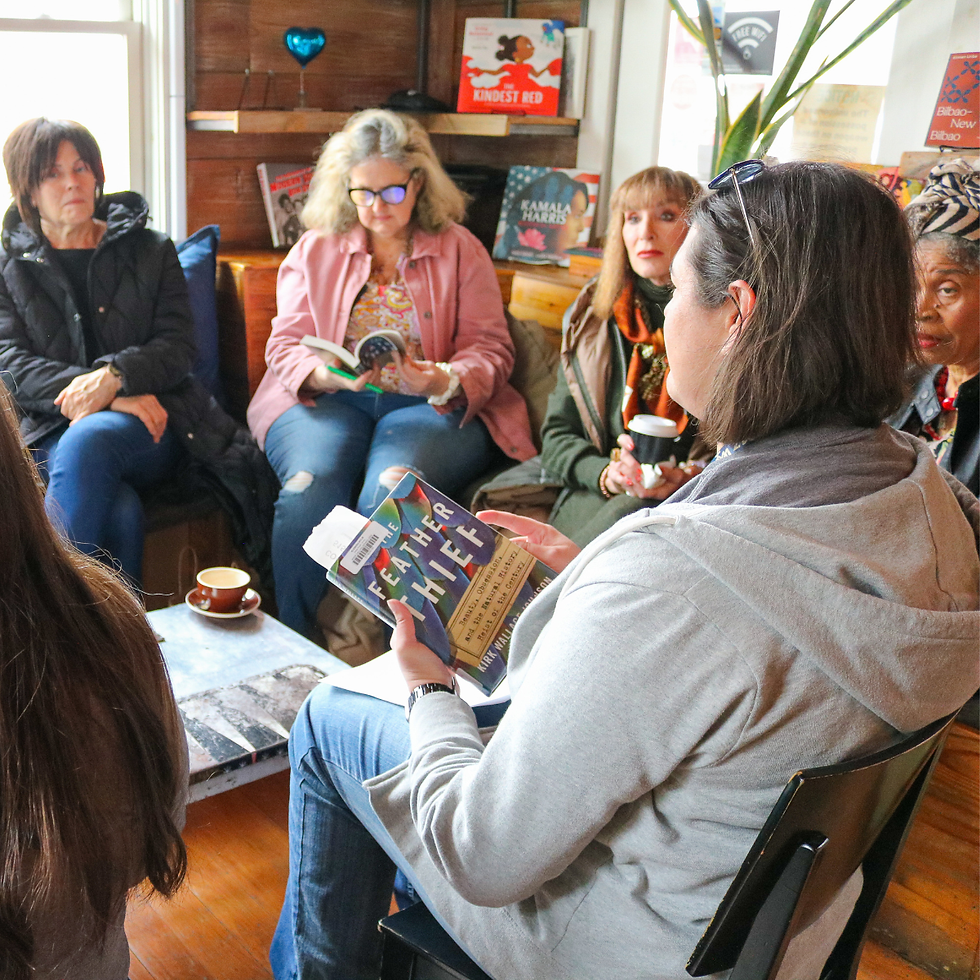 Group of women at a book club meeting